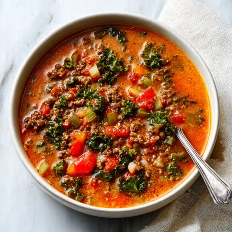 Stuffed Pepper Soup with Ground Beef and Rice Recipe