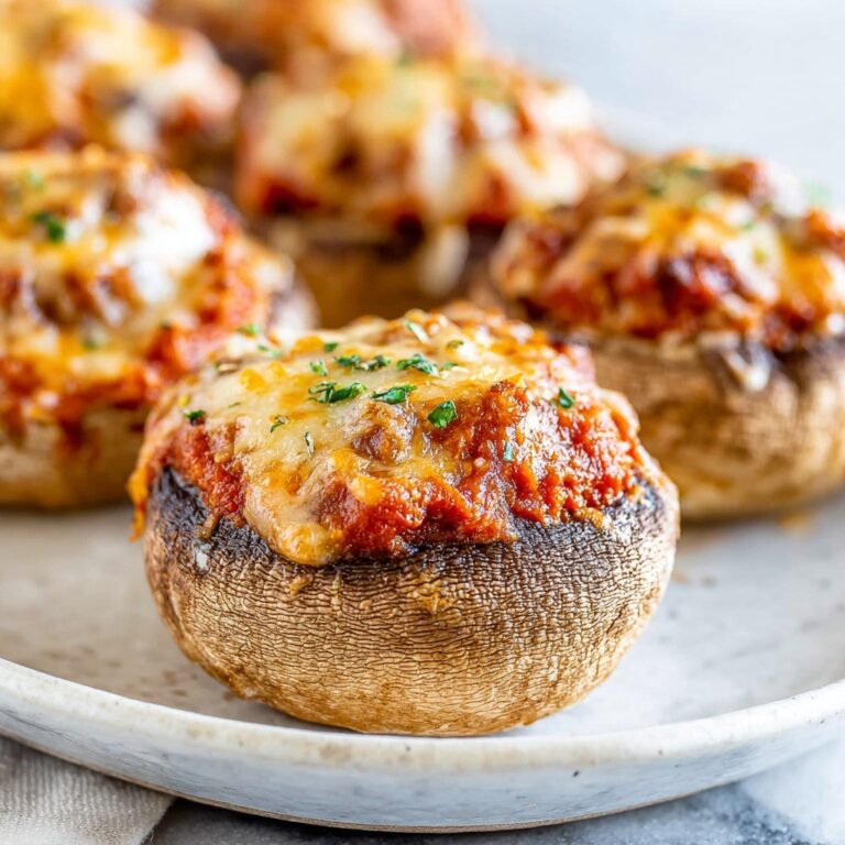 Pizza Stuffed Mushrooms Recipe