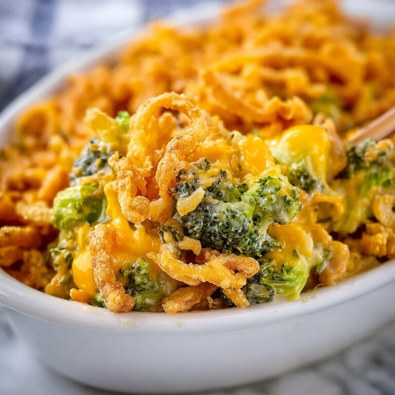 French Onion Broccoli Cheese Casserole Recipe