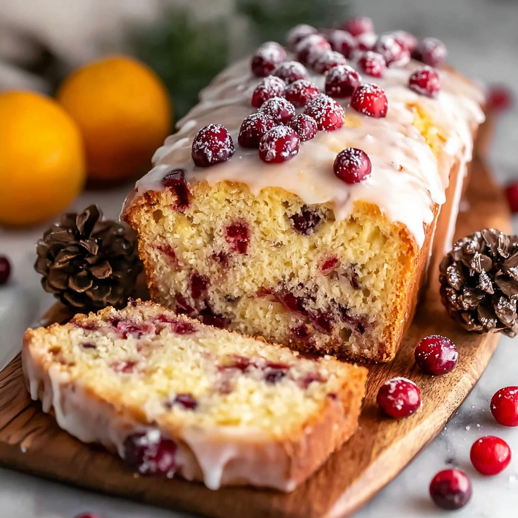 Cranberry Orange Bread with Glaze Recipe - Recipe Image