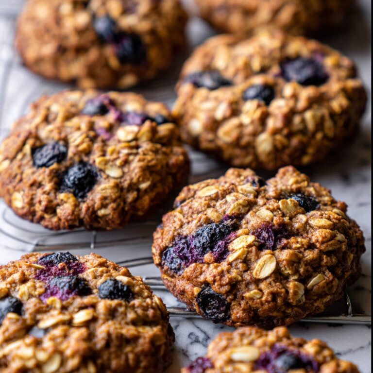 Banana Blueberry Oatmeal Breakfast Cookies Recipe