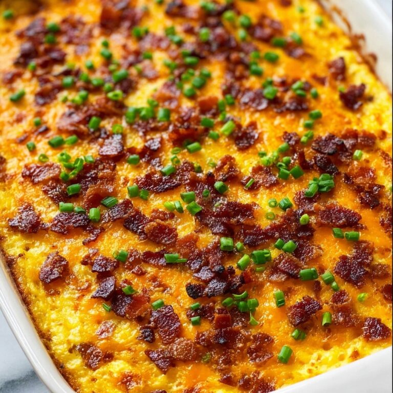Mashed Potato and Ground Beef Casserole with Bacon and Cheddar Recipe