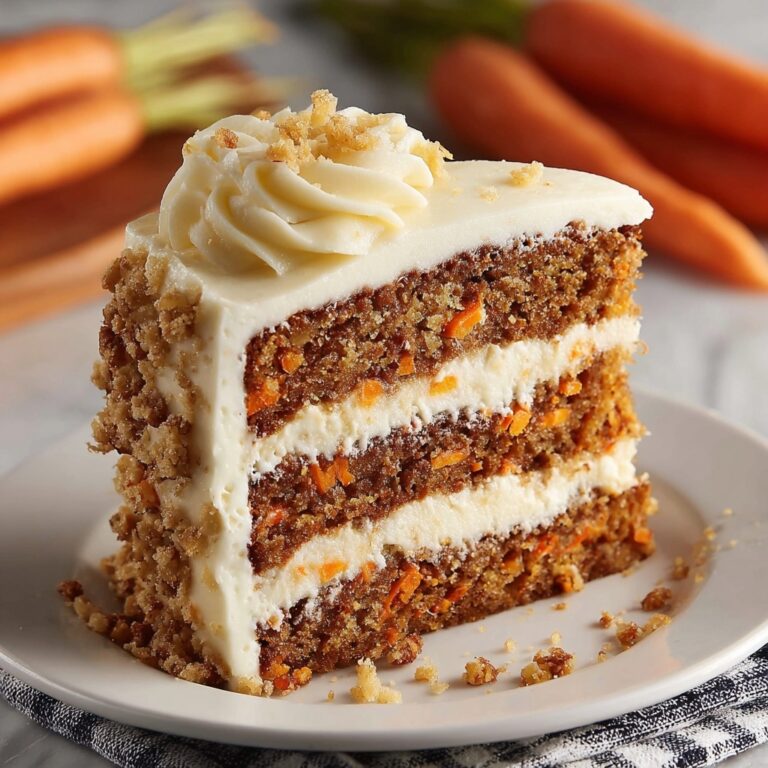 Moist Carrot Cake with Cream Cheese Frosting Recipe