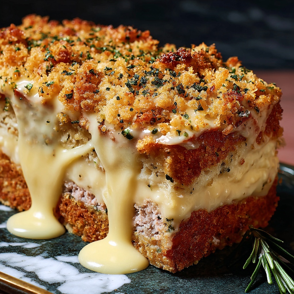 Chicken Cordon Bleu Meatloaf Recipe - Recipe Image