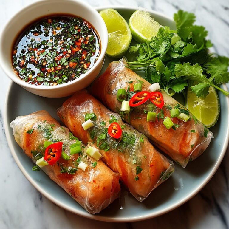 Vietnamese Baked Salmon Spring Rolls Recipe