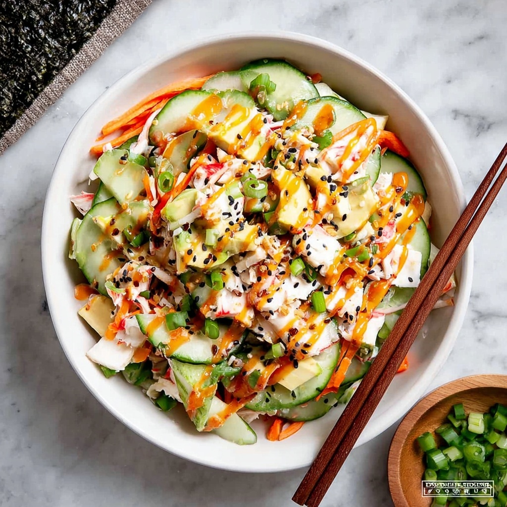 California Roll Cucumber Salad Recipe - Recipe Image