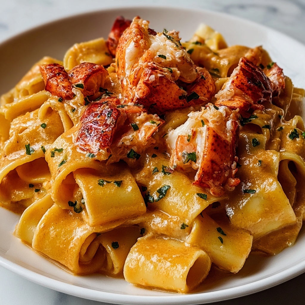 Creamy Tomato and Lobster Pasta Recipe - Recipe Image