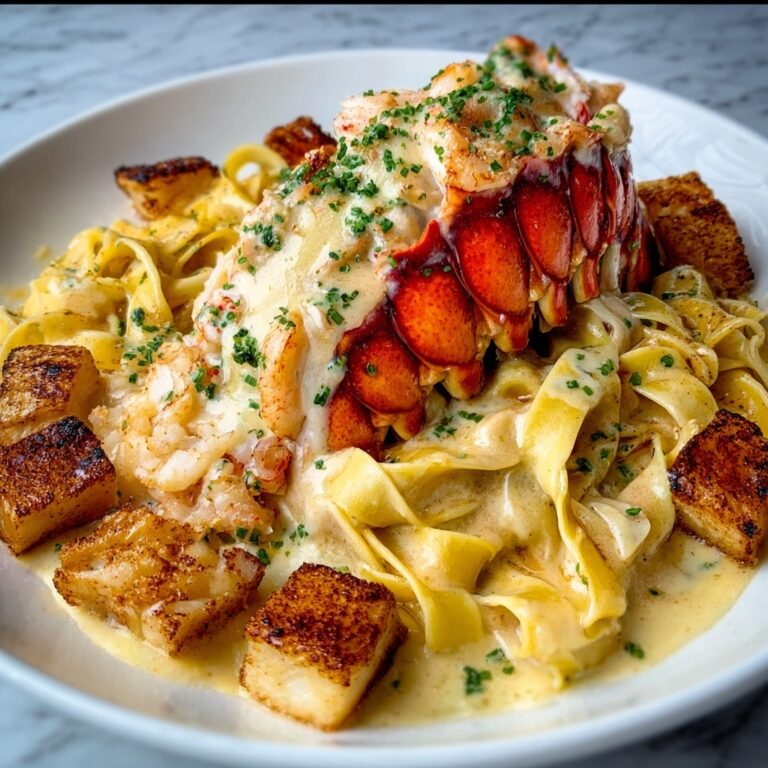 Cajun Lobster, Crab, and Salmon Alfredo Recipe