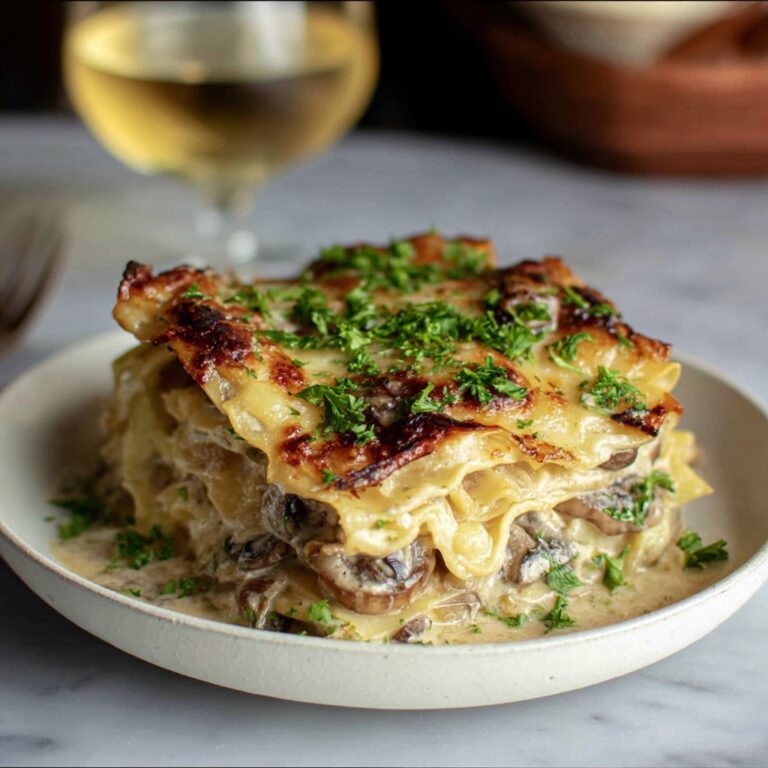 Mushroom and Spinach Lasagna Recipe