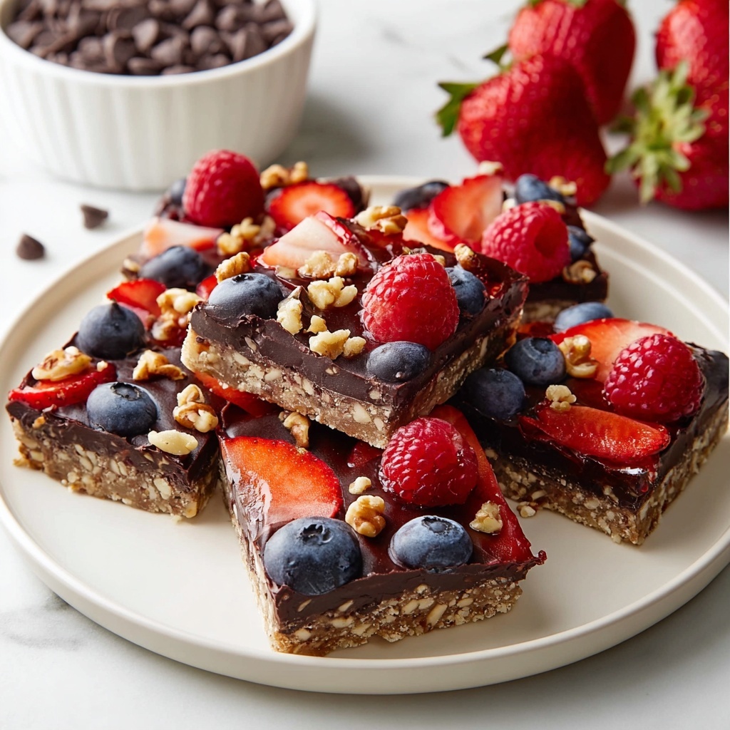 Chocolate Berry Bars Recipe - Recipe Image