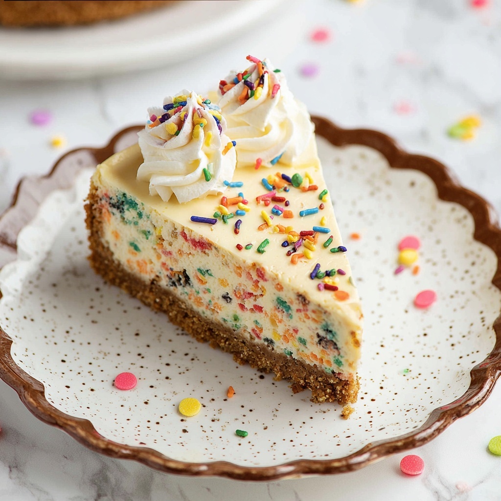 Birthday Cake Cheesecake Recipe - Recipe Image