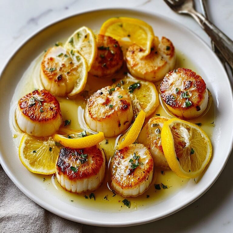 Lemon Butter Scallops Recipe