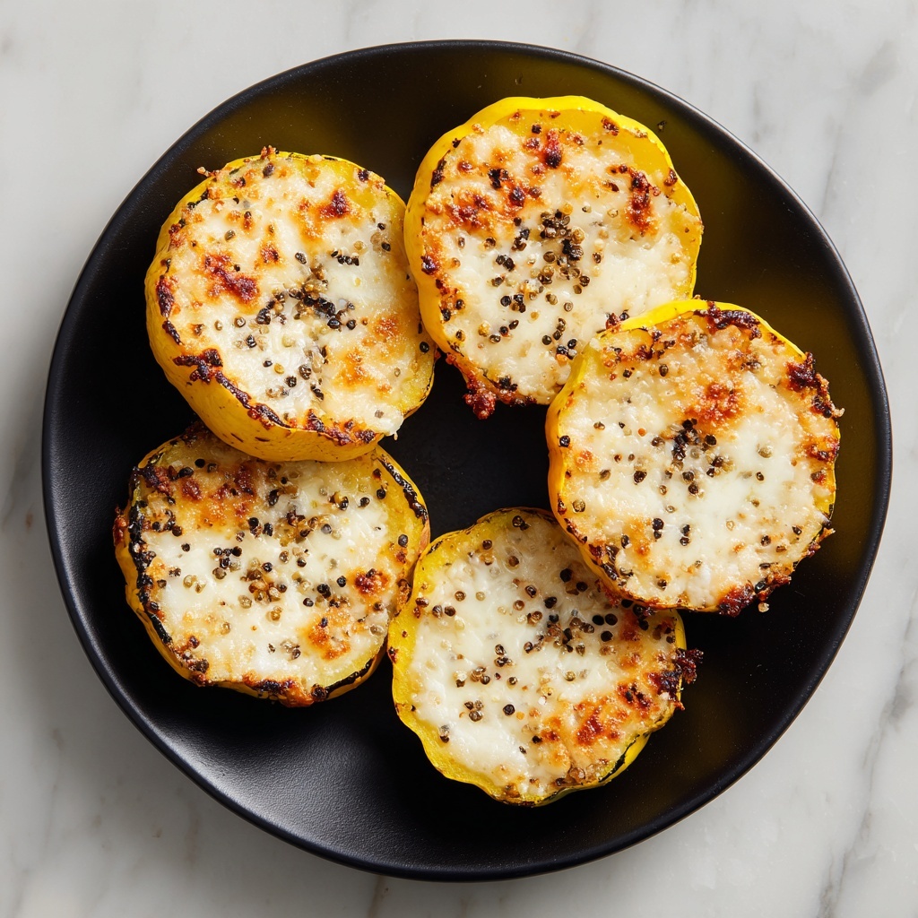 Cheesy Baked Squash Rounds Recipe - Recipe Image