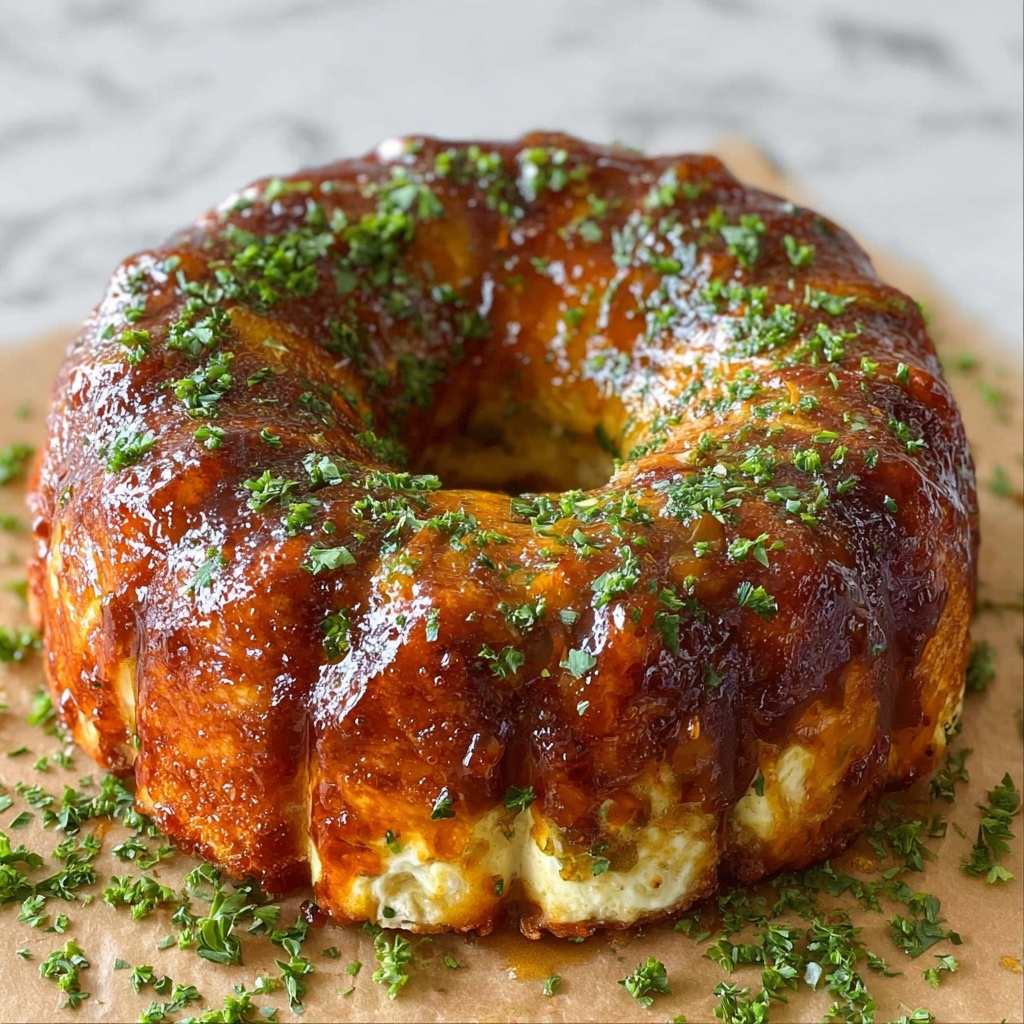 Chicken Alfredo Monkey Bread Recipe - Recipe Image