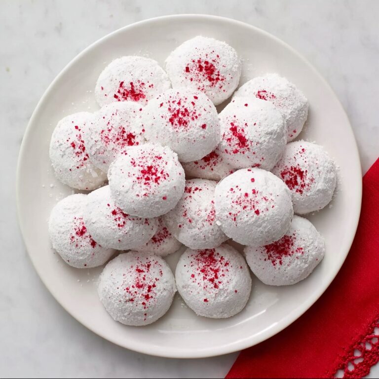 Raspberry-Filled Almond Snow Cookies Recipe