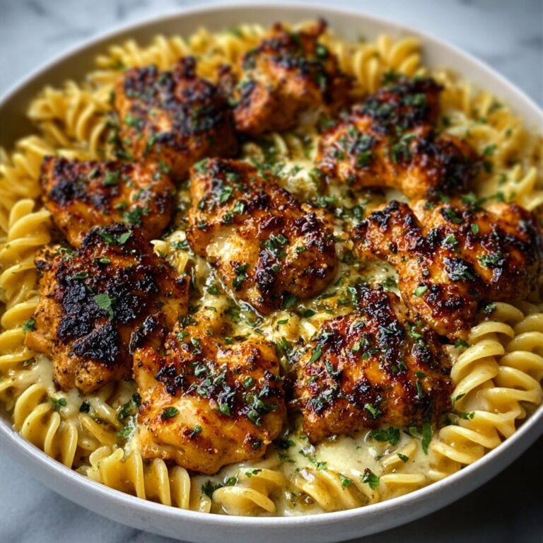 Garlic Butter Chicken Bites with Spaghetti Recipe