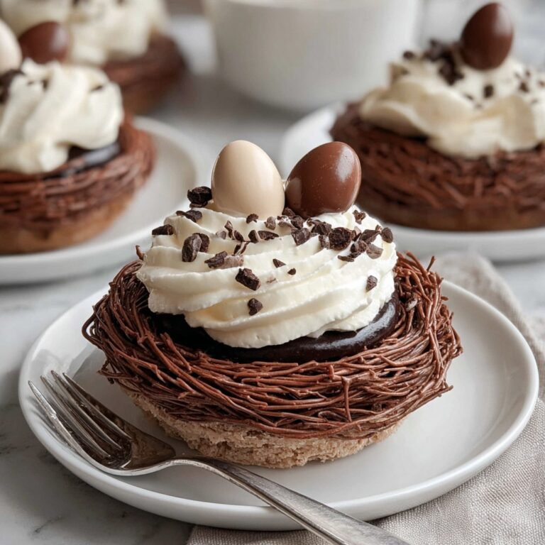 Delightful Chocolate Meringue Easter Nests Recipe