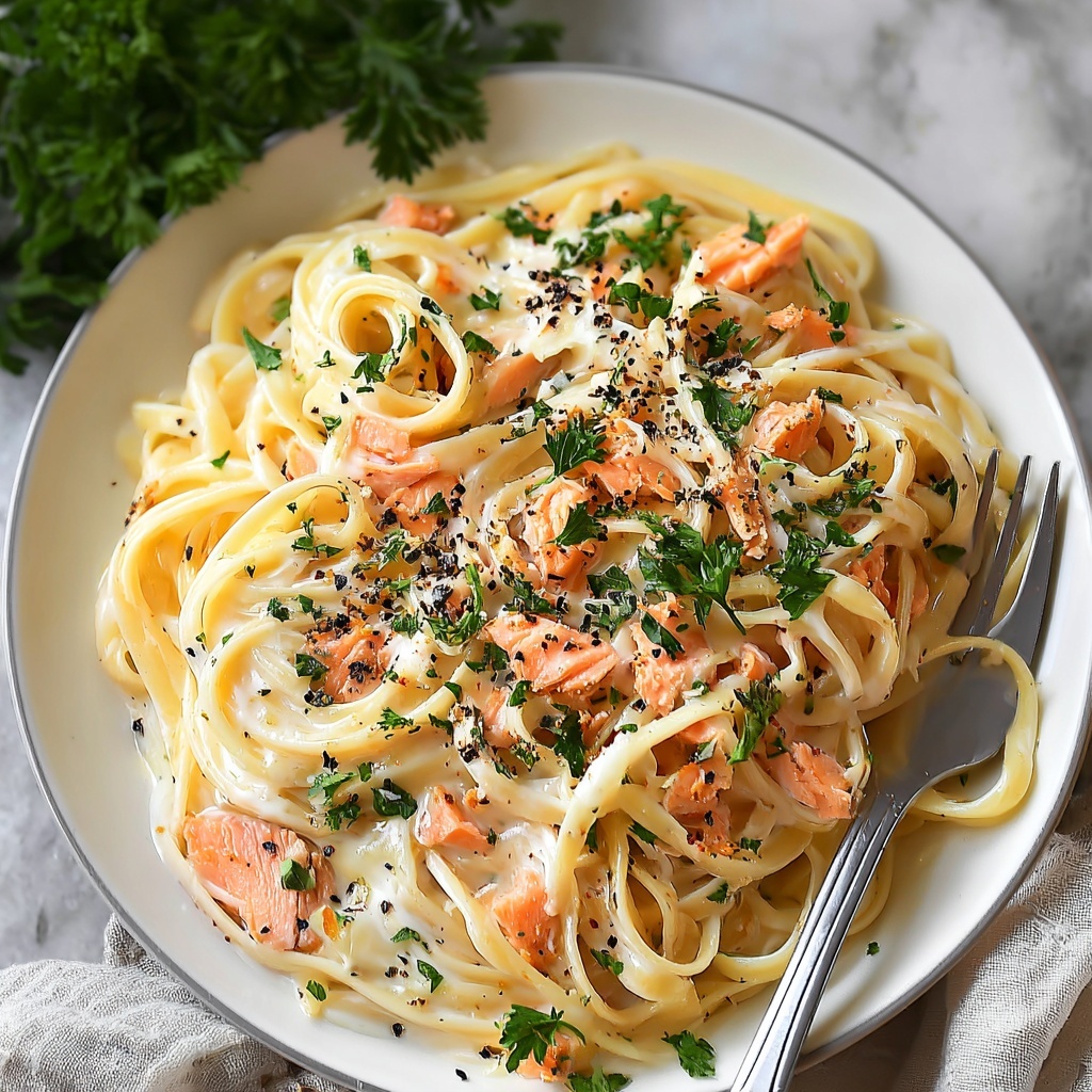 Smoked Salmon Carbonara Recipe - Recipe Image