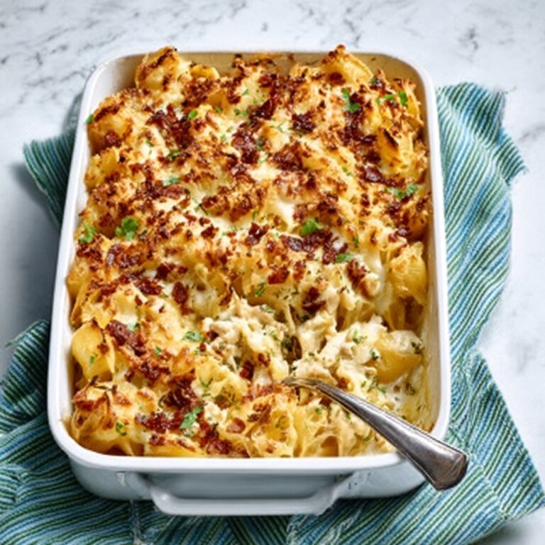 Crazy Good Chicken Bacon Pasta Casserole Recipe