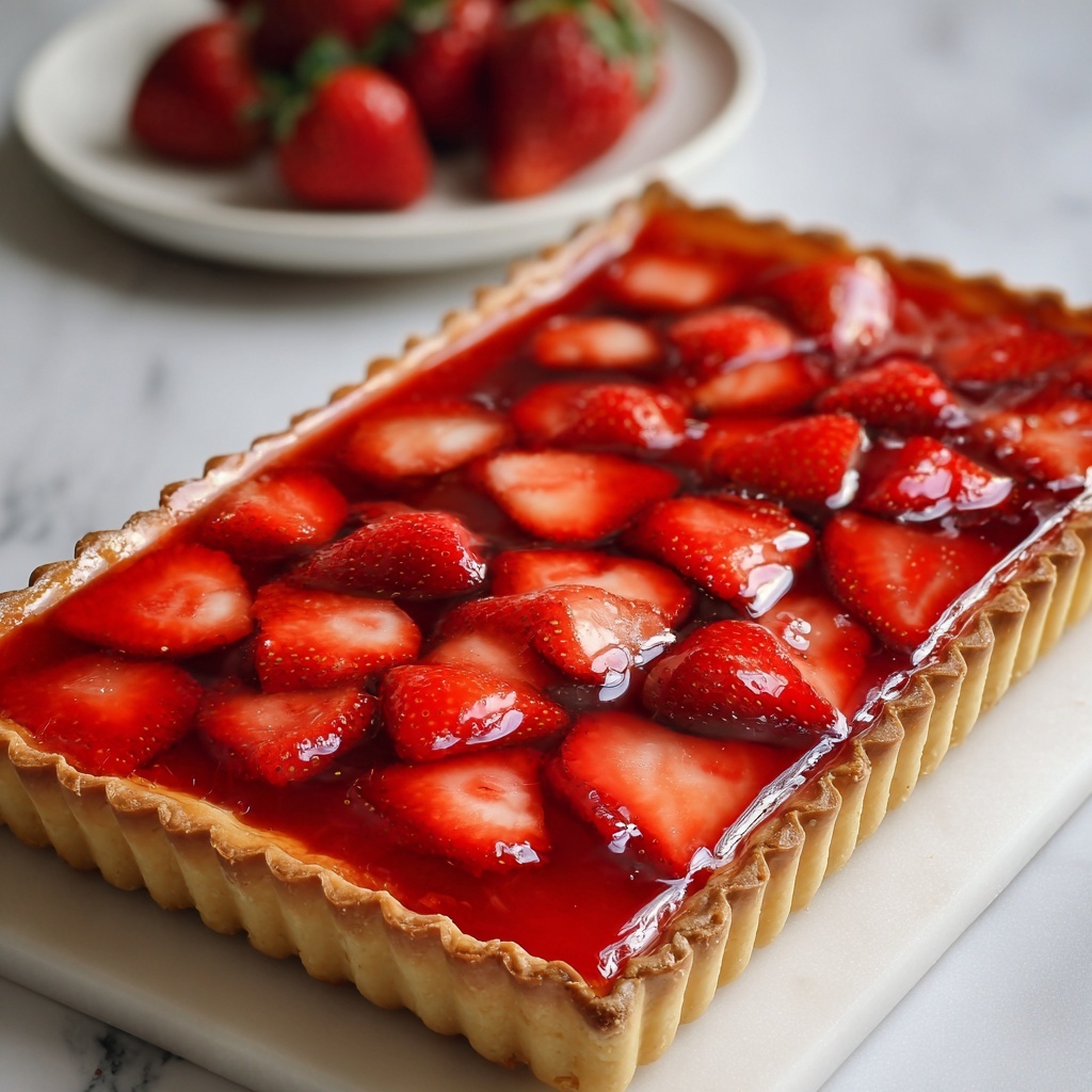 Easy Strawberry Slab Pie Recipe - Recipe Image