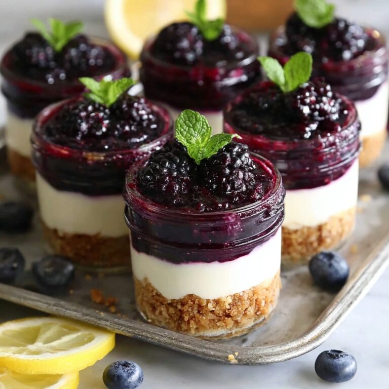 Blueberry Lemon No Bake Cheesecake Jars Recipe