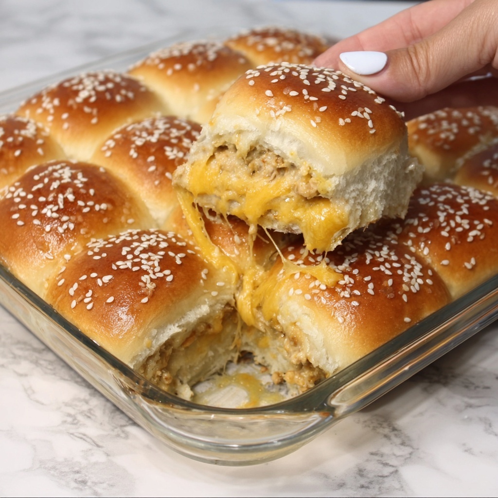 Hawaiian Roll Cheeseburger Sliders Recipe - Recipe Image
