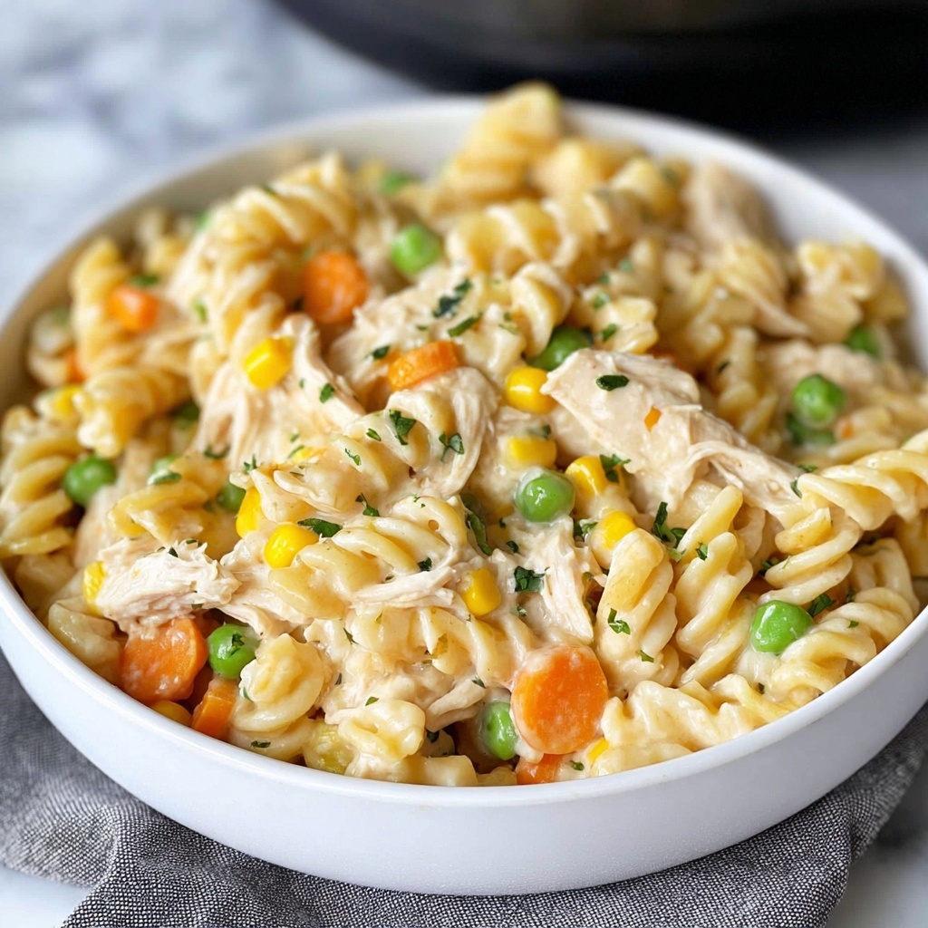 Chicken Pot Pie Pasta Recipe - Recipe Image