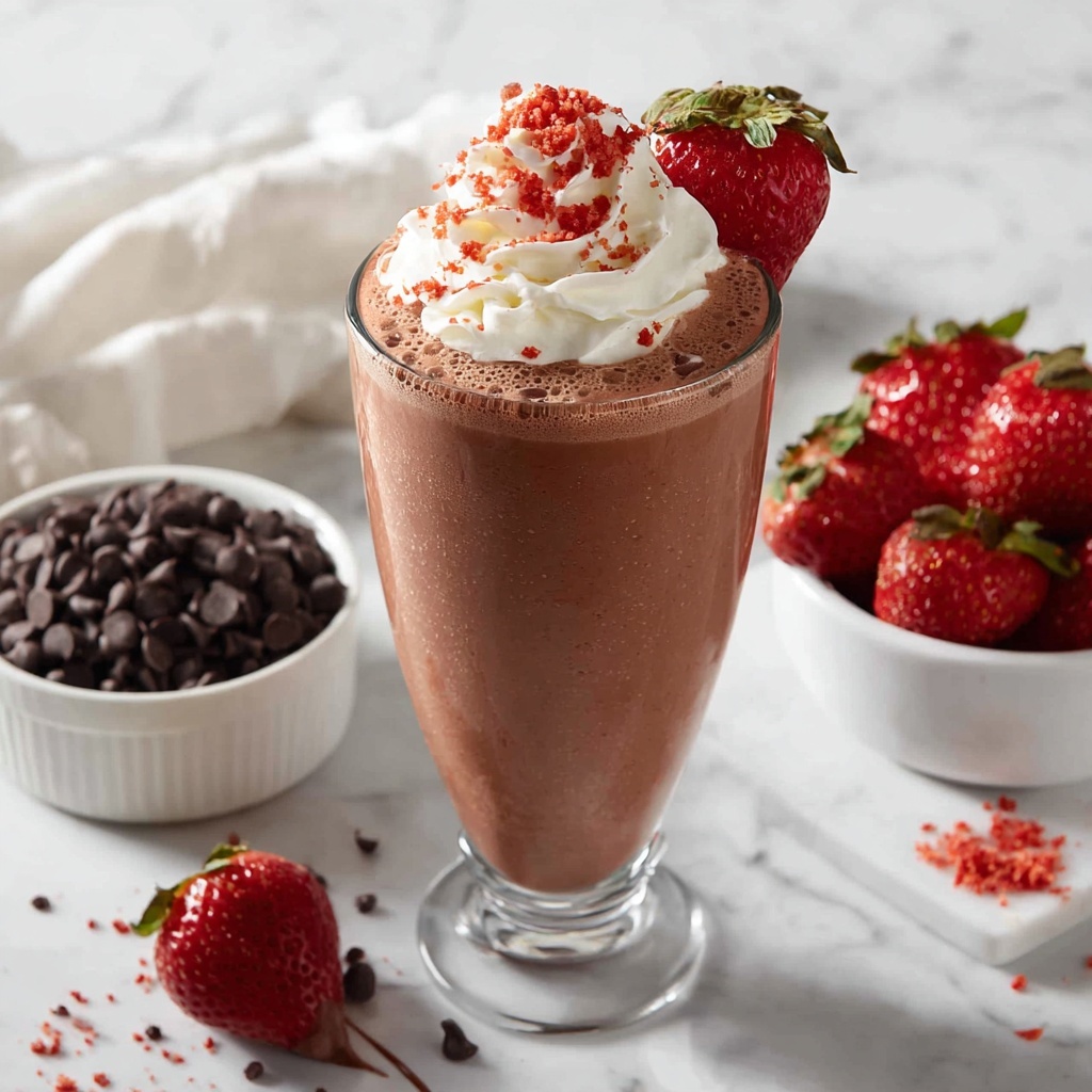 Chocolate Covered Strawberry Protein Shake Recipe - Recipe Image