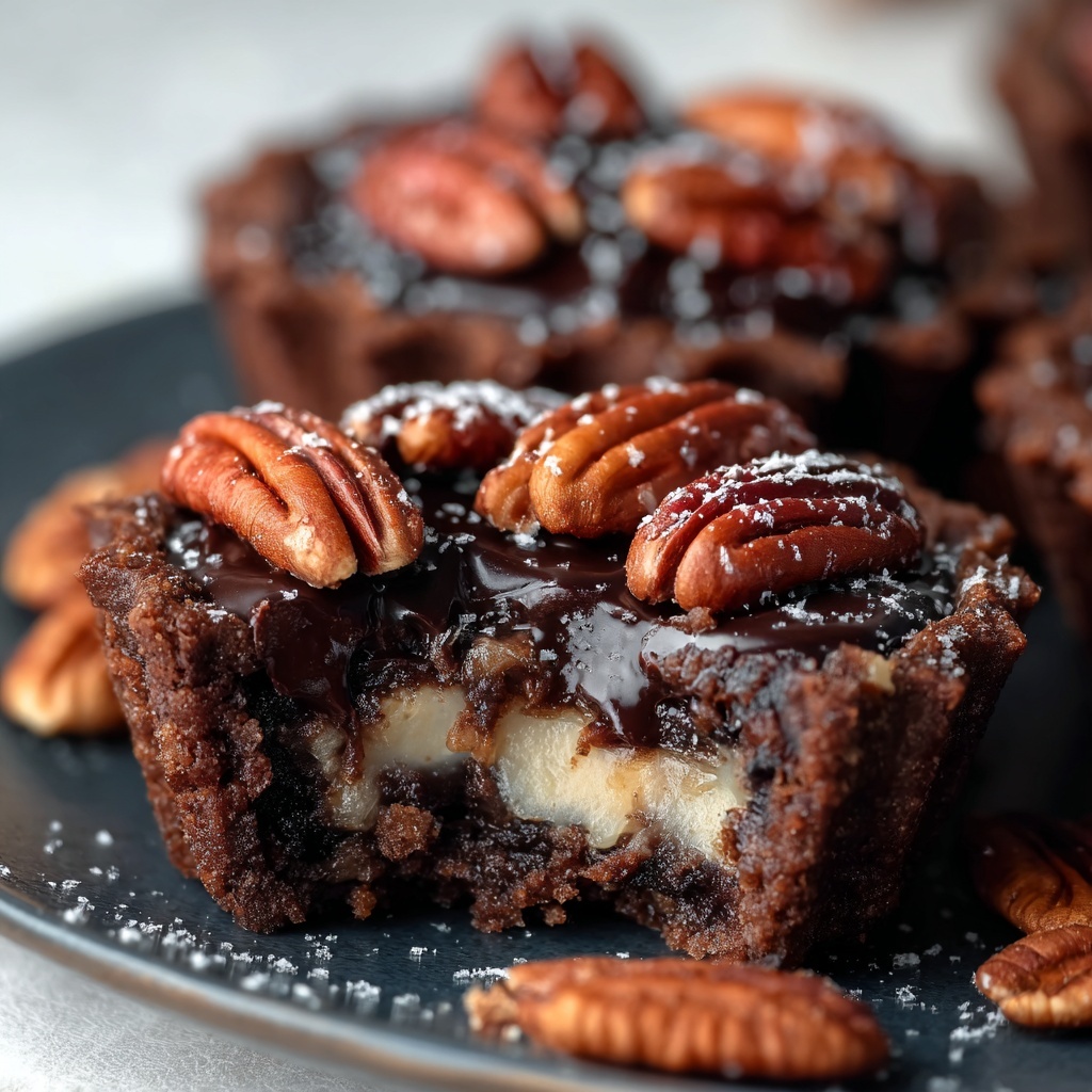 Pecan Pie Brownie Bites Recipe - Recipe Image