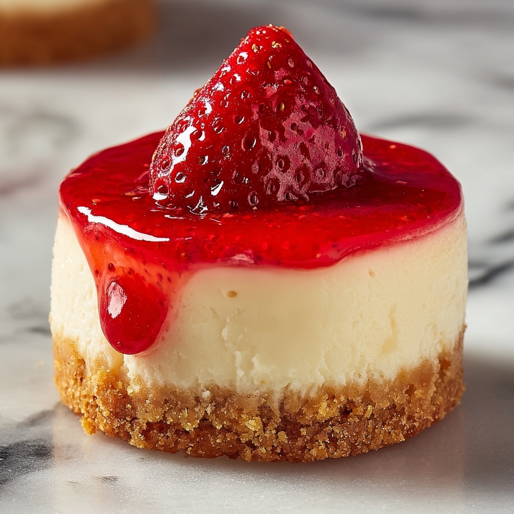 Mini Strawberry Cheesecakes Recipe - Recipe Image