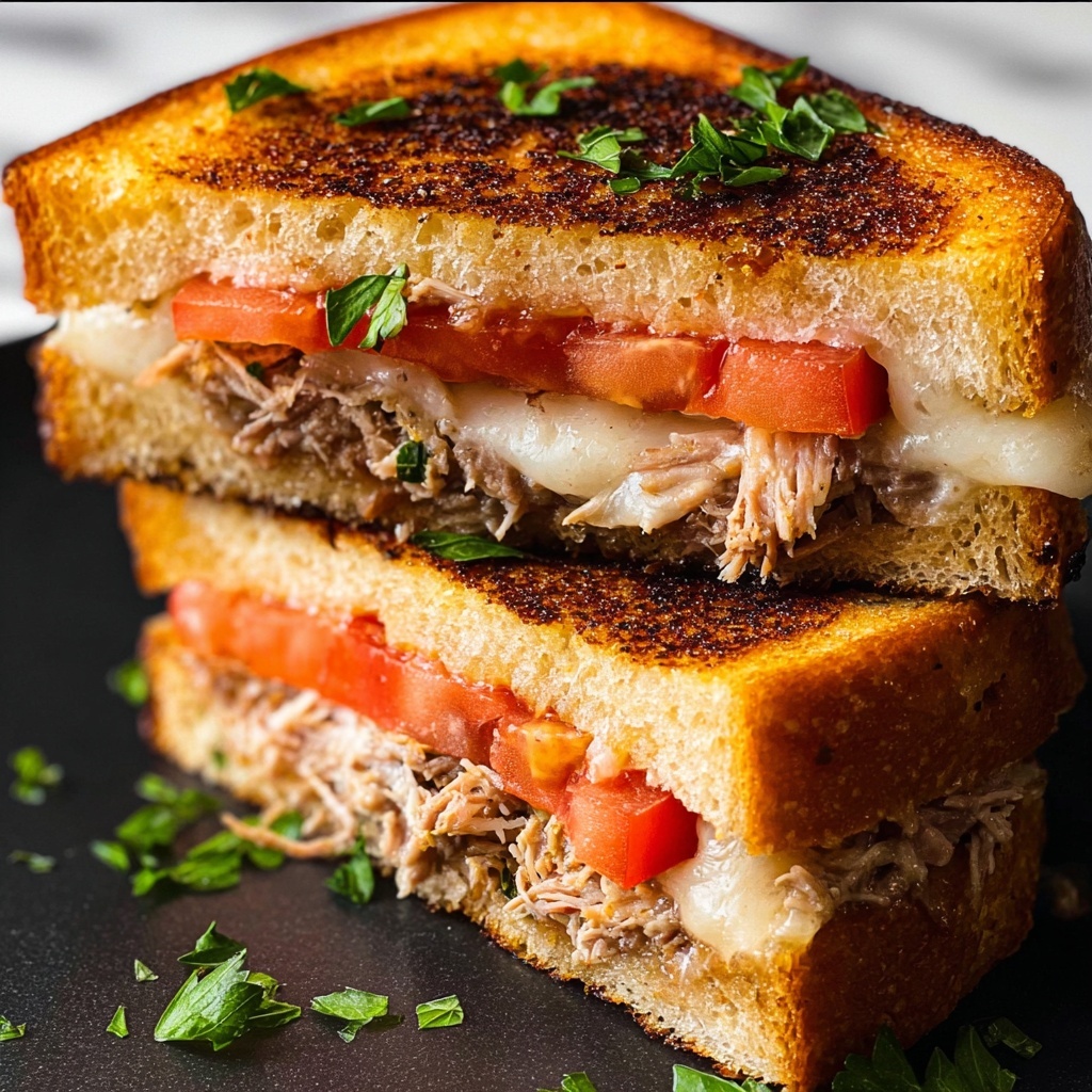 Tuna Melt Sandwiches with Fresh Herbs and Melty Fontina Recipe - Recipe Image