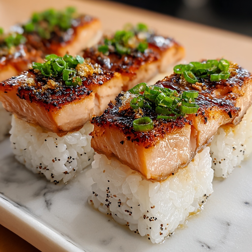 Salmon Crispy Rice with Spicy Mayo and Avocado Recipe - Recipe Image