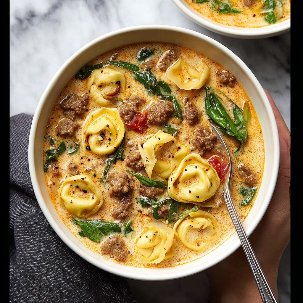 Crockpot Creamy Tortellini Recipe - Recipe Image