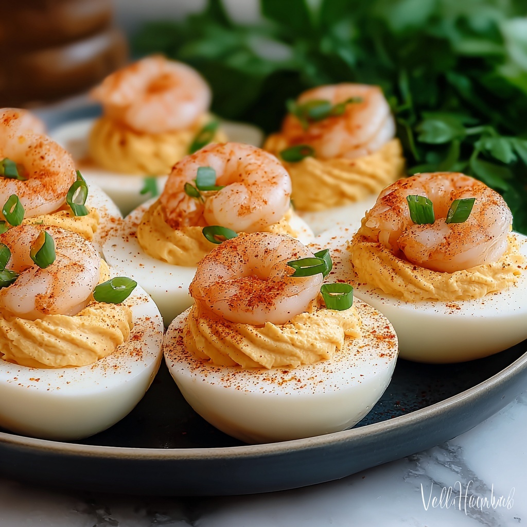 Shrimp Cocktail Deviled Eggs Recipe - Recipe Image