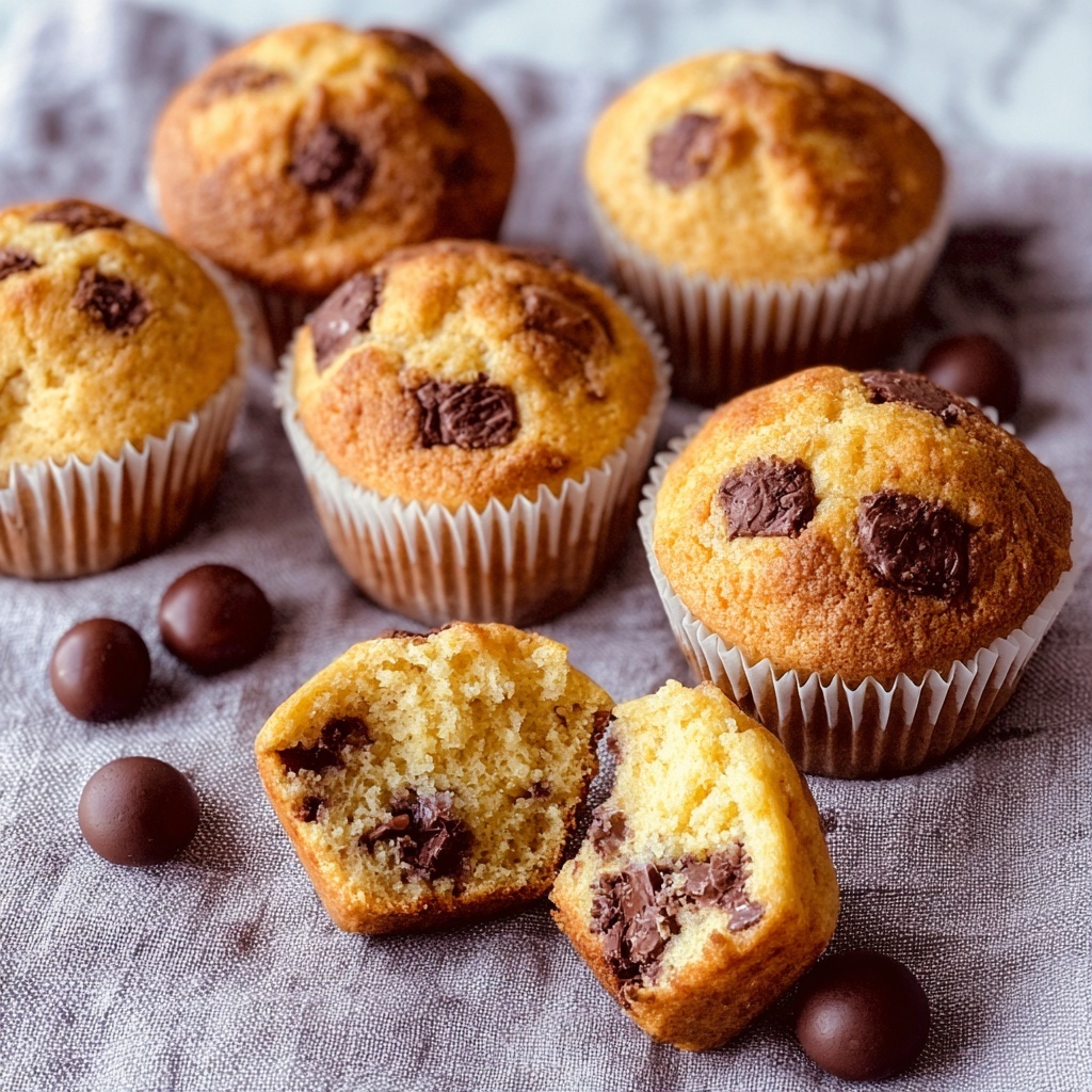 Greek Yogurt Chocolate Chip Muffins Recipe - Recipe Image