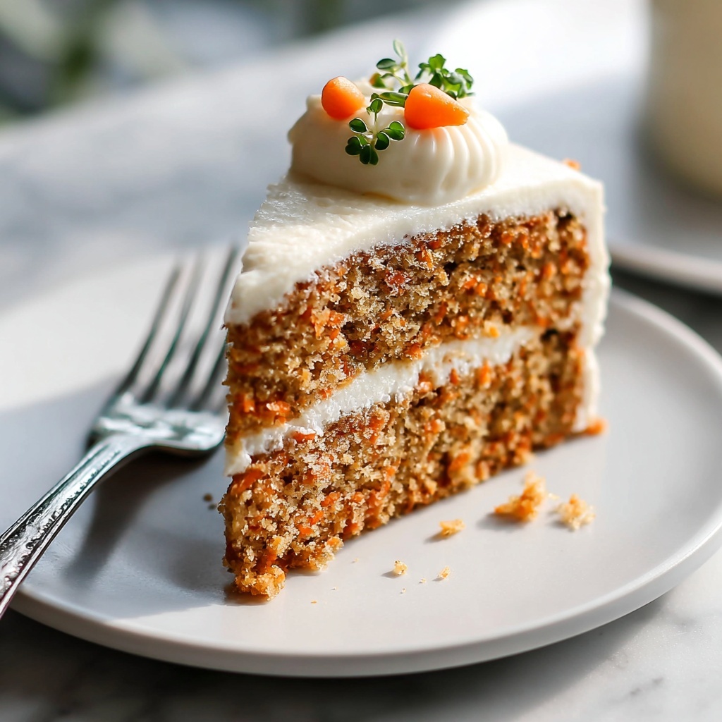 Simple Carrot Cake with Cream Cheese Frosting Recipe - Recipe Image