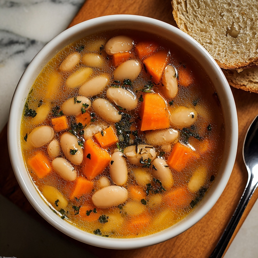 Great Northern Bean Soup with Carrots Recipe - Recipe Image