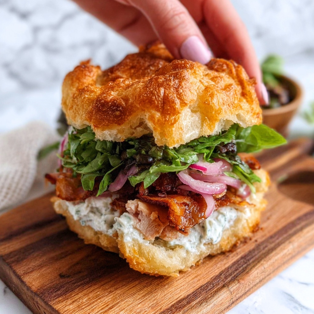 Focaccia Sandwich with Roast Chicken Filling Recipe - Recipe Image
