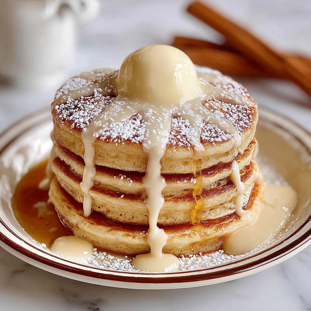 Cinnamon Roll Pancakes Recipe - Recipe Image