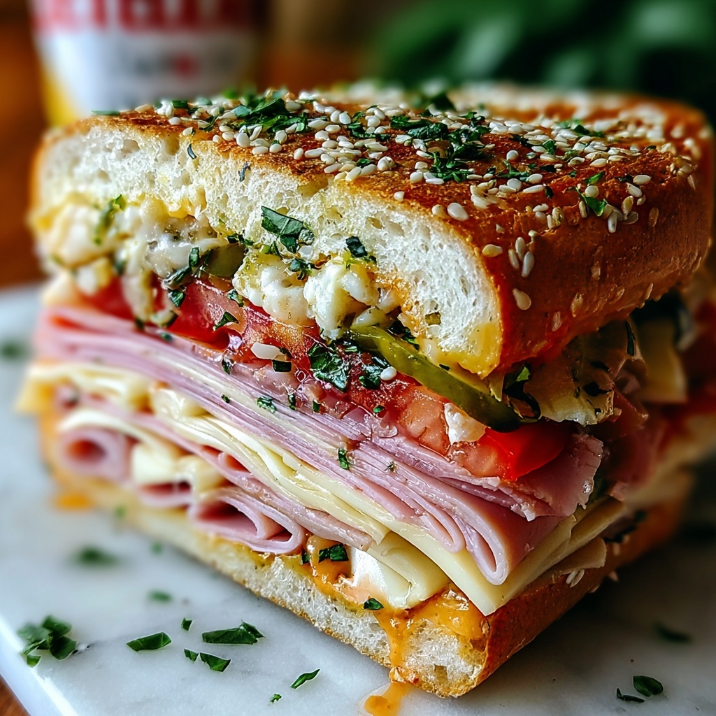 Classic Italian Muffuletta Recipe - Recipe Image