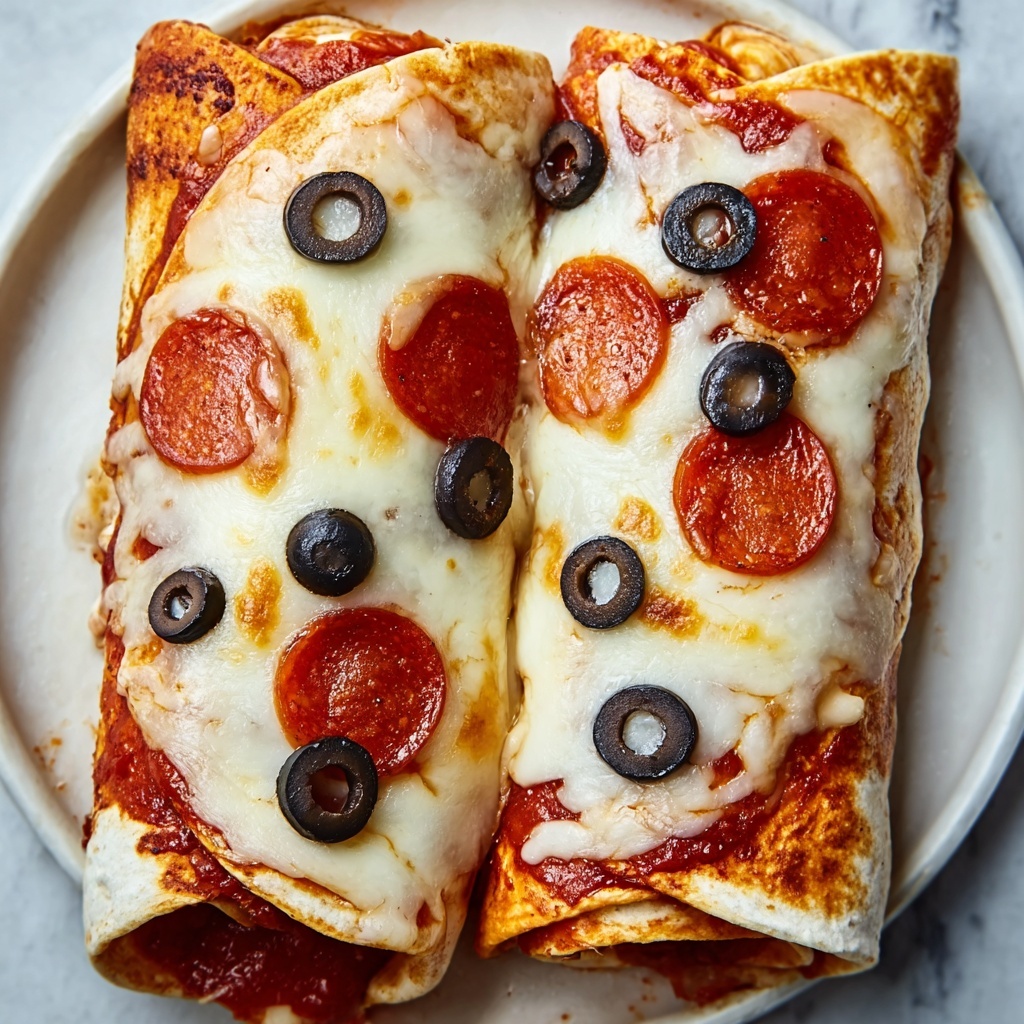 Baked Pizza Wraps Recipe - Recipe Image