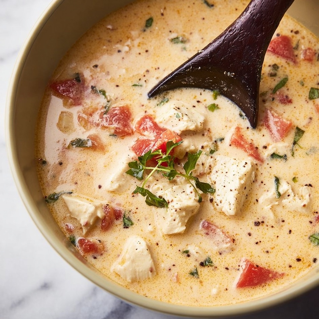 Slow Cooker Low Carb Chicken Taco Soup Recipe - Recipe Image