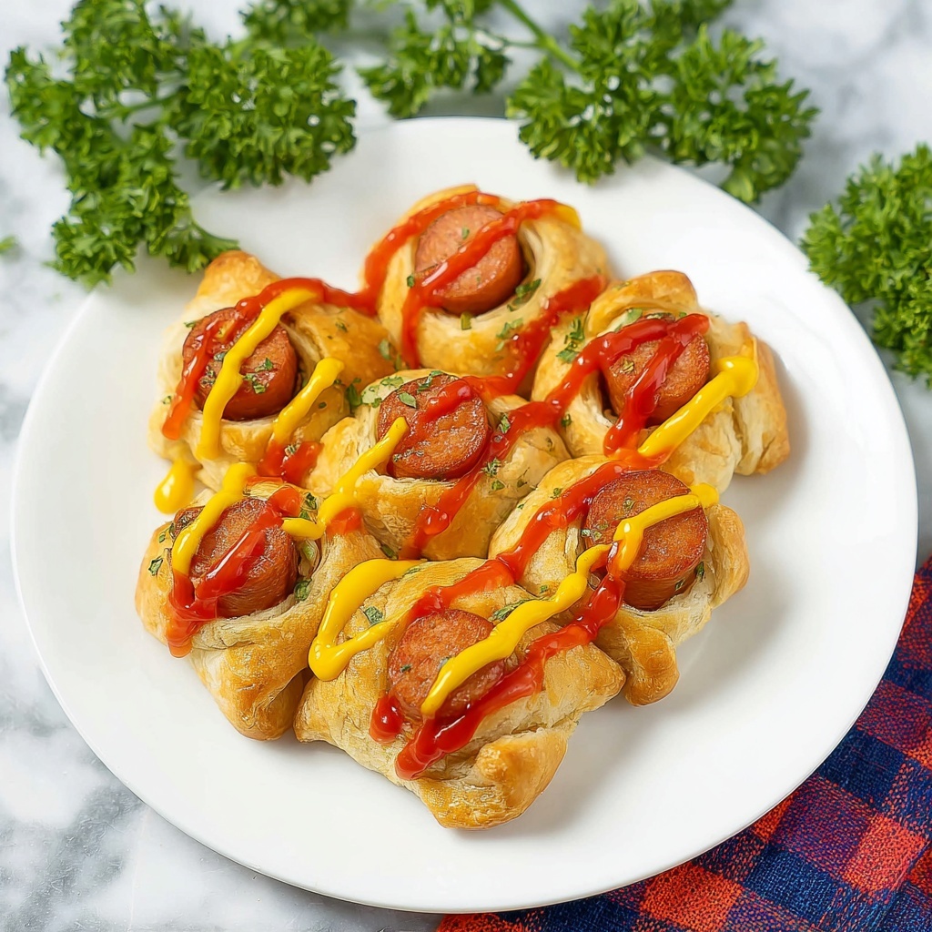 Twisted Crescent Roll Hot Dogs Recipe - Recipe Image