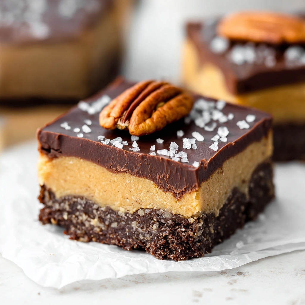 Raw Vegan Caramel Brownies Recipe - Recipe Image