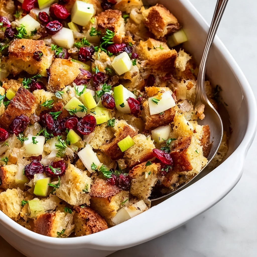 Apple Cranberry Stuffing Recipe - Recipe Image