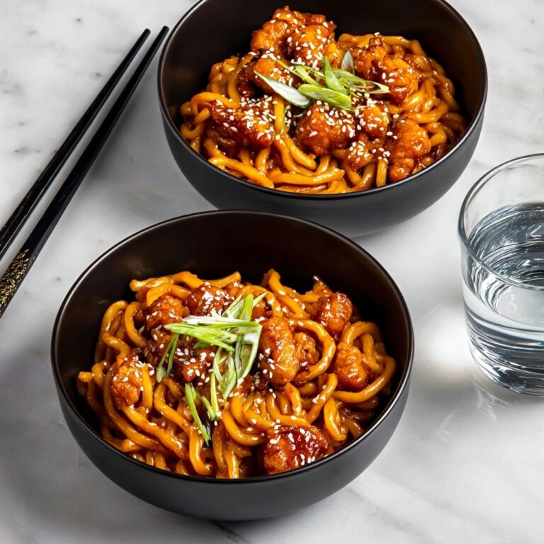 Slow Cooker Honey Garlic Chicken Noodles Recipe