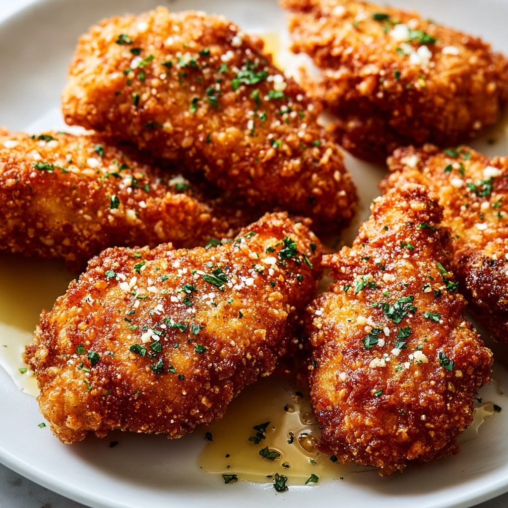 Crispy Garlic Parmesan Chicken Tenders Recipe - Recipe Image