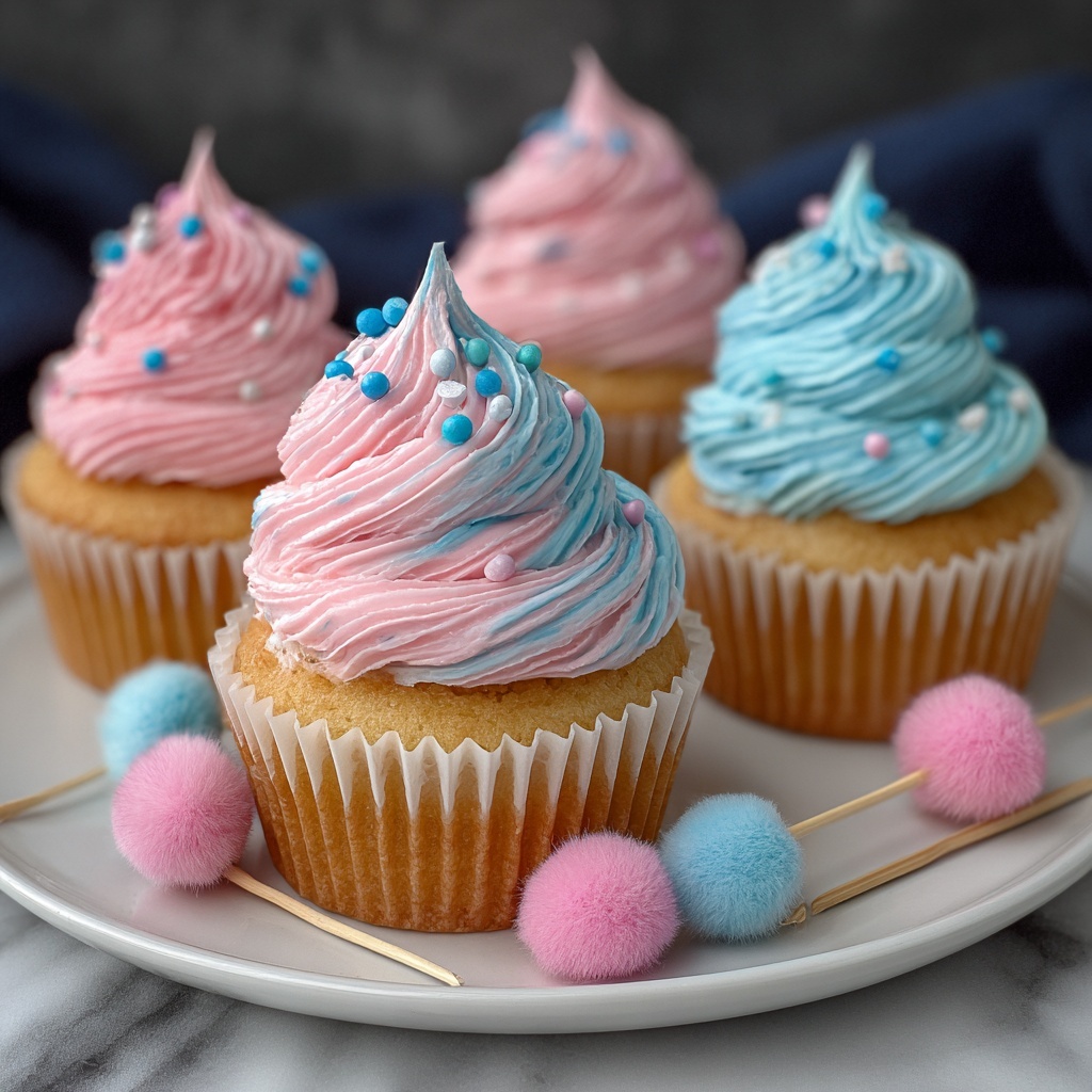 Cotton Candy Cupcakes Recipe - Recipe Image