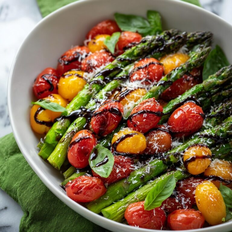 Balsamic Glazed Roasted Tomato and Asparagus Recipe