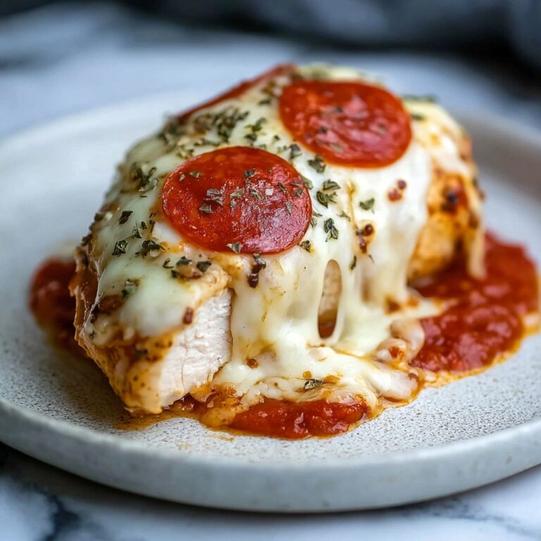 Pepperoni Pizza Stuffed Chicken Bake Recipe